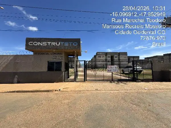 Imóvel em leilão - QUADRA QUADRA 6, N. SN, Apto 1109, BL 11 PAV 02 VG 1109 LT 13D, MANSOES RECREIO MOSSORO, CIDADE OCIDENTAL, GO