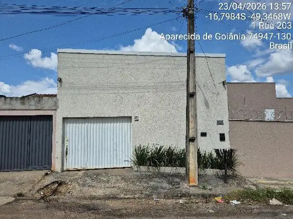 Imóvel em leilão - RUA 203, N. SN, LT 09 QD 23 CASA 02, SETOR AEROPORTO SUL, APARECIDA DE GOIANIA, GO