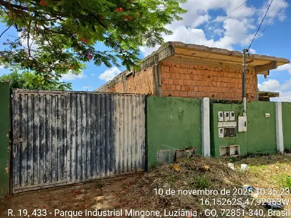 Imóvel em leilão - QUADRA 210, N. SN, CS 04 LT FG, PARQUE INDUSTRIAL MINGONE, LUZIANIA, GO