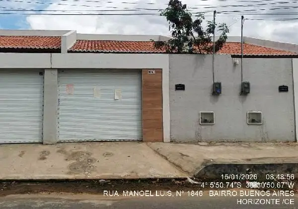 Imóvel em leilão - RUA MANOEL LUIS, N. 1846 A,, BUENOS AIRES, HORIZONTE, CE