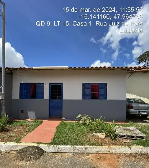Imóvel em leilão - RUA JUIZ DE FORA, N. .SN, CASA 04, LT 15, QD 09, CHACARAS MARAJOARA, LUZIANIA, GO