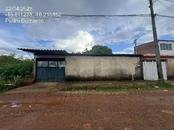 Imóvel em leilão - RUA 8, N. 341, LT 45, QD 31, OURO VERDE, PADRE BERNARDO, GO