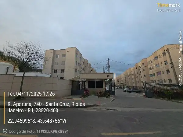 Imóvel em leilão - RUA APORUNA, N. 55, Apto 305, BL 05, SANTA CRUZ, RIO DE JANEIRO, RJ