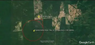 Fazenda Santa Amália com área de 2.481,6665ha em Juara-MT. Imóve