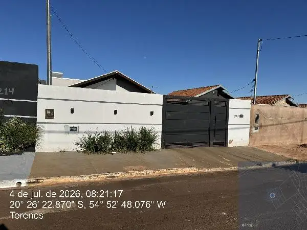 Imóvel em leilão - RUA ISABEL ARAUJO MAGALHAES, N. 224, LT 07 QD 04, CONJUNTO HABITACIONAL EDUARDO PEREZ FILH, TERENOS, MS