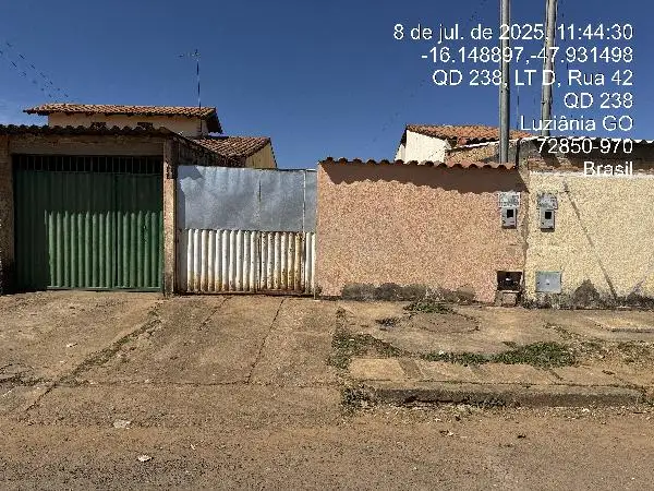 Imóvel em leilão - QUADRA 238 LOTE C RUA 42, N. SN, CS 01, PARQUE INDUSTRIAL MINGONE, LUZIANIA, GO