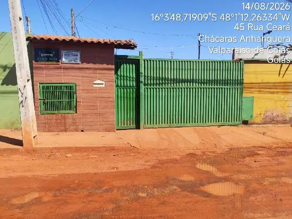 Leilão Extrajudicial de Casa em Valparaíso de Goiás - Rua Ceará, N. Sn, Cs 33 Modelo A Lt 07 Qd 25, Chacaras Anhanguera, Valparaiso de Goias, Go