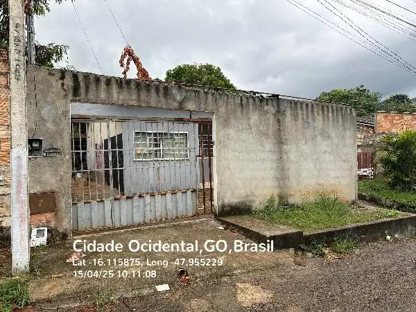 Imóvel em leilão - QUADRA 1, N. 05, TIPO A  GEMINADA  LT 05  RUA 15  VG 05, PARQUE NAPOLIS A, CIDADE OCIDENTAL, GO