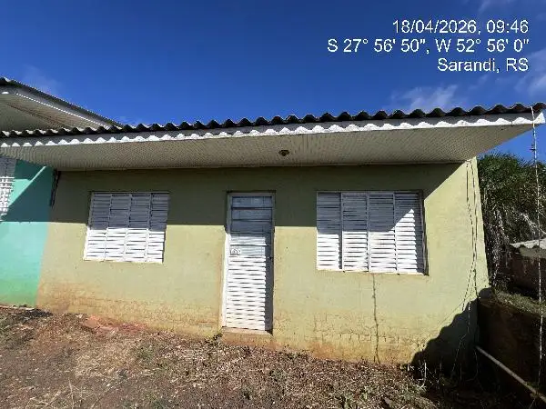 Imóvel em leilão - AVENIDA SANTA GEMA, N. 11, CS 01, LT SANTA GEMA, SARANDI, RS