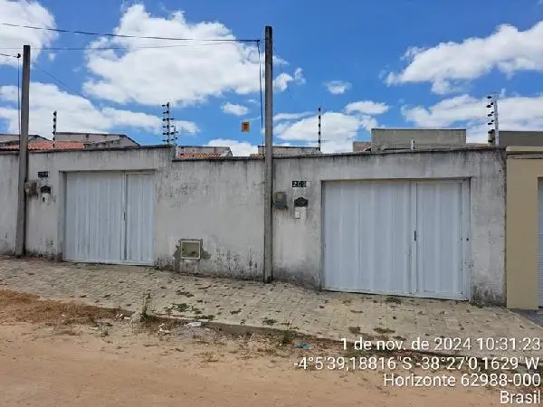 Imóvel em leilão - ADALGIZO MARTINS DE OLIVEIRA, N. 269, CS A, VERTENTE, HORIZONTE, CE
