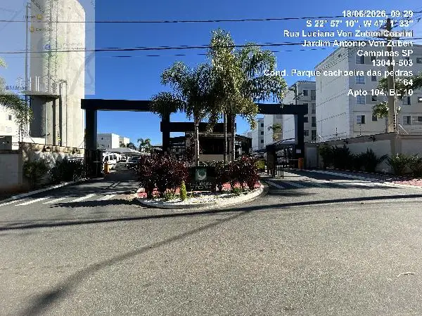 Imóvel em leilão - RUA LUCIANA VON ZUBEN CORVINI, N. 64, Apto 104, BL 10, PARQUE DAS CACHOEIRAS, CAMPINAS, SP