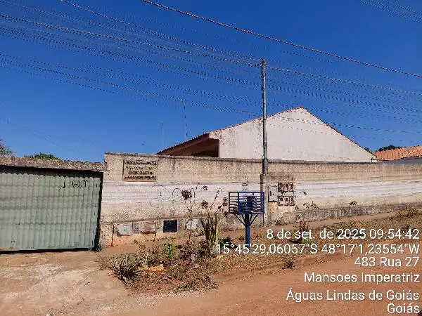 Imóvel em leilão - QUADRA  8, N. SN, CS C  LT 06 FRENTE COM A RUA 33-A, MANSOES IMPERATRIZ, AGUAS LINDAS DE GOIAS, GO