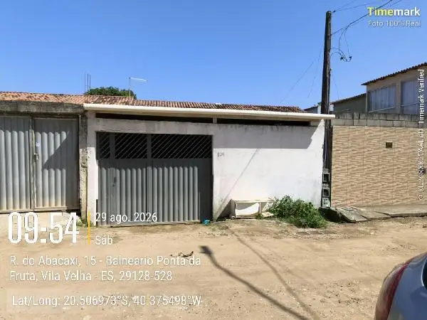 Leilão Extrajudicial de Casa em Vila Velha - Rua do Abacaxi, N. Sn, Cs A Lt 09 Qd 76, Balneario Ponta da Fruta