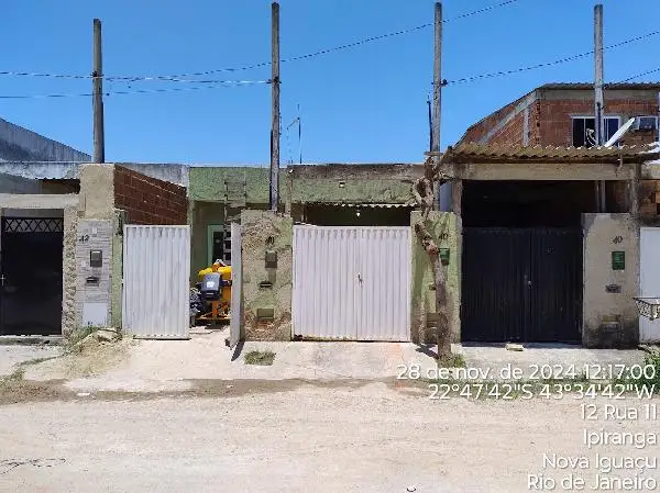 Imóvel em leilão - RUA ONZE, N. 40, CS 02 LT 30 QD M, IPIRANGA, NOVA IGUACU, RJ