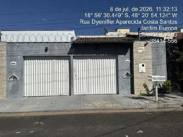 Imóvel em leilão - RUA DYENIFER APARECIDA COSTA SANTOS, N. 237, CS 02  LT 29 QD 31, JARDIM EUROPA, UBERLANDIA, MG