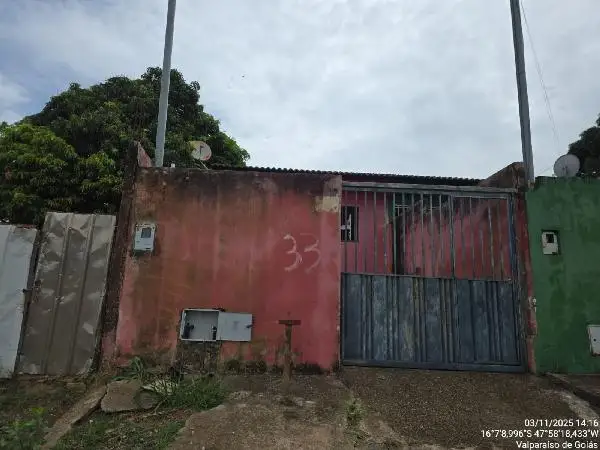 Imóvel em leilão - QUADRA 14, N. SN, CS 02 LT 55 QD 14, PARQUE SANTA RITA DE CASSIA, VALPARAISO DE GOIAS, GO