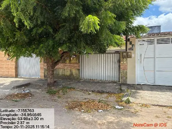 Imóvel em leilão - RUA DEMOCRITO DE SOUSA FILHO, N. 24A, QD 15C, TIBIRI, SANTA RITA, PB