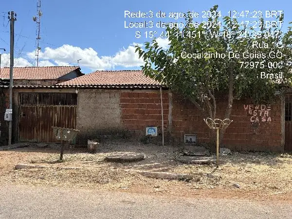 Imóvel em leilão - RUA 01C, N. SN, QD 81, LT 05, LOT GIRASSOL, COCALZINHO DE GOIAS, GO