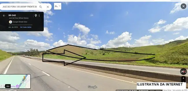 AREA DE 100.000M² NA BR 040 EM JUIZ DE FORA - MG