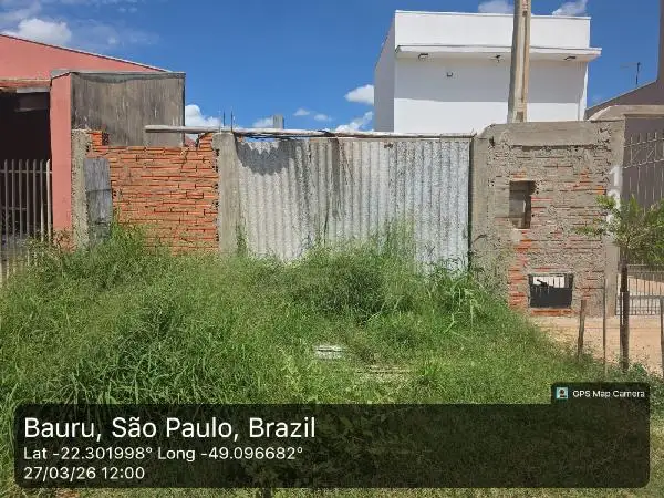 Imóvel em leilão - RUA CABO POLICIA MILITAR JOSE RIBEIRO FERREIRA, N. SN, LT 11B QD M1, PARQUE ROOSEVELT, BAURU, SP