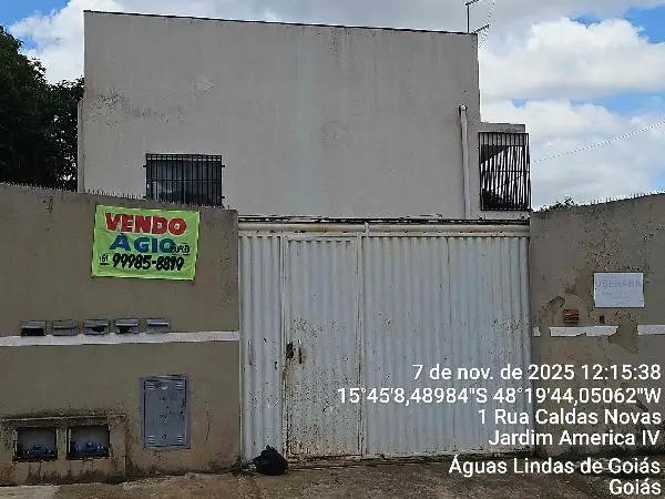 Imóvel em leilão - AVENIDA CRISTALINA, N. SN, DUPLEX 02 PARTE LT 05 QD 15, JARDIM AMERICA II, AGUAS LINDAS DE GOIAS, GO