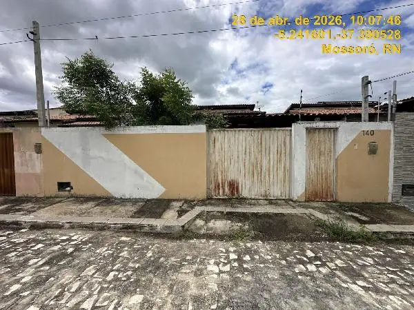 Imóvel em leilão - RUA CORONEL JOAO PESSOA, N. 140, LT 444 QD 35, ITAPETINGA, MOSSORO, RN