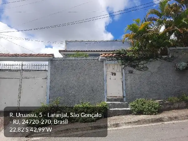 Imóvel em leilão - RUA URUASSU, N. 65, LT 14 QD 14, LARANJAL, SAO GONCALO, RJ