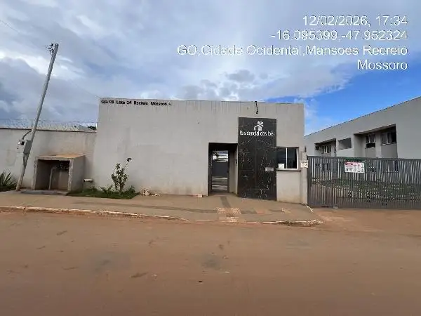 Imóvel em leilão - QUADRA 3, N. SN, Apto 102, BL N TERREO RUA OSVALDO CRUZ, MANSOES RECREIO MOSSORO, CIDADE OCIDENTAL, GO