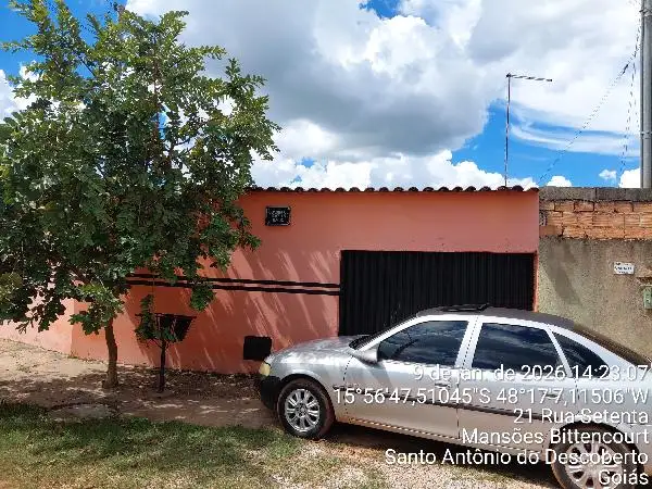 Imóvel em leilão - QUADRA 05, N. SN, LT 13 RUA 04, MANSOES BITTENCOURT, SANTO ANTONIO DO DESCOBERTO, GO