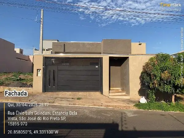 Imóvel em leilão - RUA ELVIO LUIS GUINDANI, N. 244, LT 08 QD 14, RESIDENCIAL SANTA REGINA, SAO JOSE DO RIO PRETO, SP