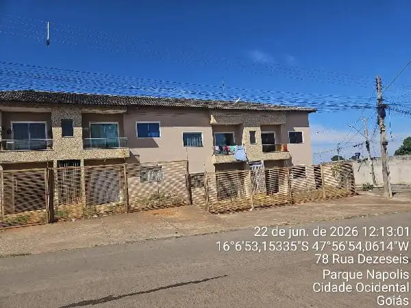Imóvel em leilão - RUA 17, N. SN, Apto 202, LT 32 QD 49 PAV SUPERIOR, LOT PQ NAPOLIS-GB A, CIDADE OCIDENTAL, GO