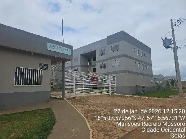 Imóvel em leilão - QUADRA 3, N. SN, Apto 808, LT 20 BL 08 PAV 01 RUA OSVALDO CRUZ, MANSOES RECREIO MOSSORO, CIDADE OCIDENTAL, GO