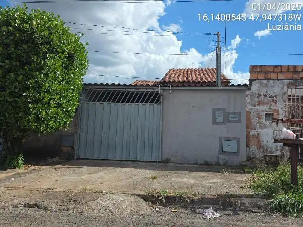 Imóvel em leilão - RUA URBANO DE MOURA LIMA QUADRA 121, N. SN, LT 46 CS 01, JARDIM DO INGA GLEBA B, LUZIANIA, GO