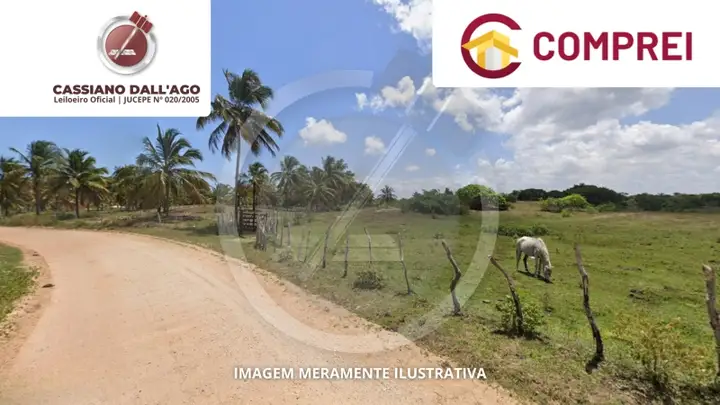 Imóvel rural, com uma área de 208,9350 ha, denominado Fazenda Carapitanga, localizado em Brejo Grande-SE
