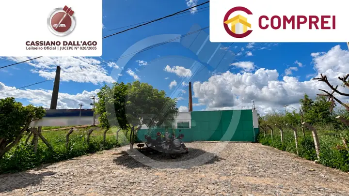 Terreno, com área de 360,00m², com edificação, localizado à margem da CE-60, Acopiara-Mombaça, São Francisco, Acopiara/CE