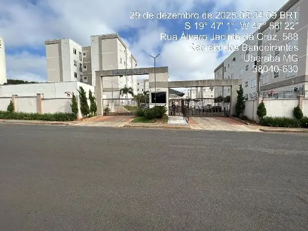 Imóvel em leilão - RUA ALVARO JACINTO DA CRUZ, N. 471, Apto 401, BL 21 VG 337, RECREIO DOS BANDEIRANTES, UBERABA, MG