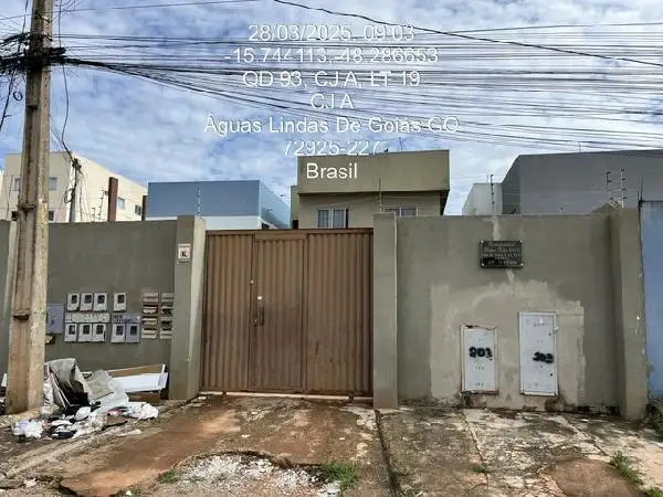 Imóvel em leilão - RUA RIO VERDE, N. SN, Apto 202, QD 93, LT 23-C, CJ B, SETOR 11, PARQUE DA BARRAGEM SETOR 11, AGUAS LINDAS DE GOIAS, GO
