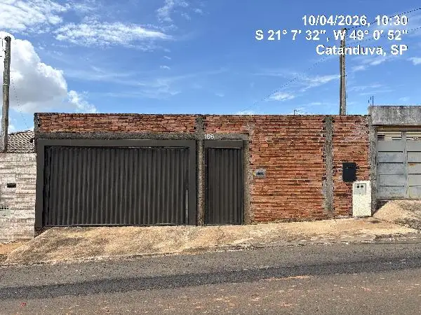 Imóvel em leilão - RUA PROJETADA 21, N. 166, LT 10 QD 34, RESIDENCIAL JULIO RAMOS, CATANDUVA, SP