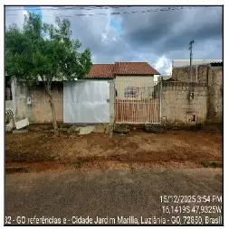 Imóvel em leilão - QUADRA C 9, N. 02, CS 02 LT 02, CIDADE JARDIM MARILIA, LUZIANIA, GO