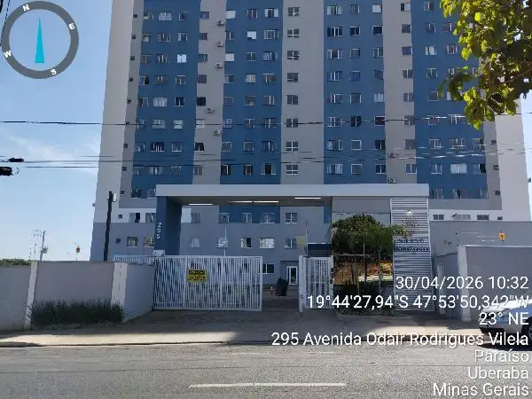 Imóvel em leilão - AVENIDA ODAIR RODRIGUES VILELA, N. 102, Apto 406, 4º PAVIMENTO TORRE II, PARAISO, UBERABA, MG