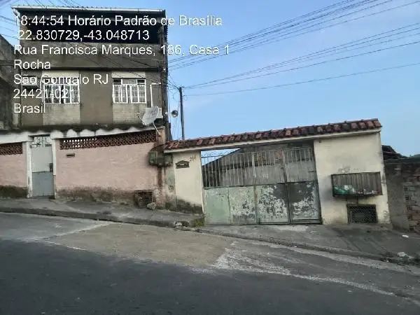 Imóvel em leilão - RUA FRANCISCA MARQUES, N. 214, CASA 01, LT 15, QD 04, ROCHA, SAO GONCALO, RJ