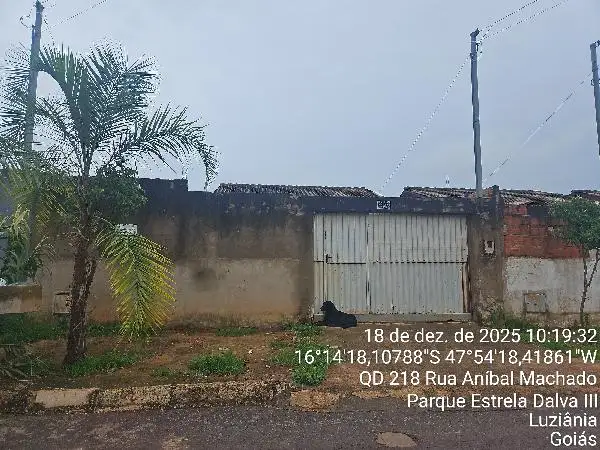 Imóvel em leilão - RUA ANIBAL MACHADO, N. SN, CS 02, QD 224, LT 27, PARQUE ESTRELA DALVA III, LUZIANIA, GO