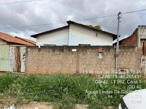 Imóvel em leilão - QUADRA 42, N. SN, LT 960-F RUA 32, CHACARAS QUEDAS DO DESCOBERTO, AGUAS LINDAS DE GOIAS, GO