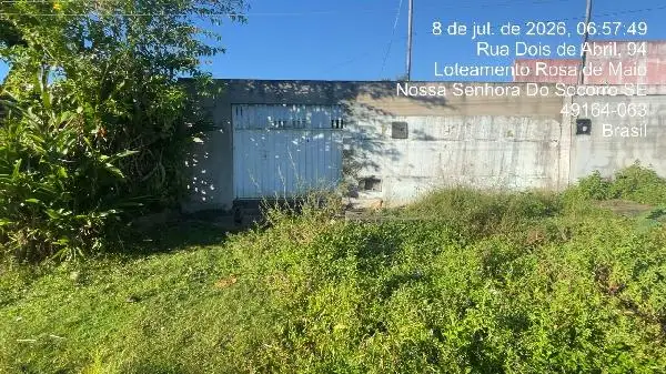Imóvel em leilão - RUA 08 DE FEVEREIRO, N. 54, QD 37  LT 31, GUAJARA, NOSSA SENHORA DO SOCORRO, SE