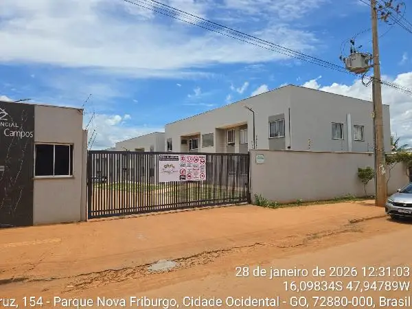 Imóvel em leilão - QUADRA 7, N. SN, Apto 102, BL O LT 11 TERREO RUA OSVALDO CRUZ, MANSOES RECREIO MOSSORO, CIDADE OCIDENTAL, GO