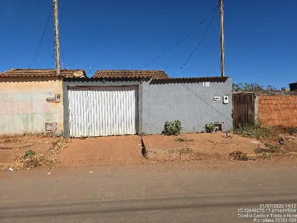 Imóvel em leilão - QUADRA 139 RUA 21, N. SN, CS 15 LT 15, BRASILINHA DO SUL, PLANALTINA, GO