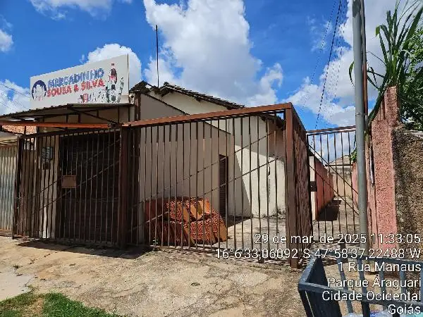 Imóvel em leilão - RUA MANAUS, N. SN, CS 01, QD 11, LT 03, JARDIM DOS IPES, VALPARAISO DE GOIAS, GO