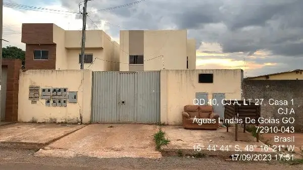 Imóvel em leilão - QUADRA 34 CONJUNTO B, N. SN, Apto 203, LOTE 18-A, PARQUE DA BARRAGEM SETOR 08, AGUAS LINDAS DE GOIAS, GO