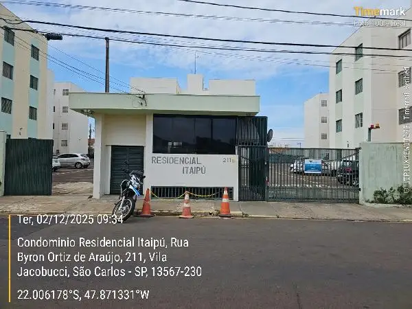 Imóvel em leilão - RUA BYRON ORTIZ DE ARAUJO, N. 211, Apto 23, 2º ANDAR BLOCO C, VILA JACOBUCCI, SAO CARLOS, SP