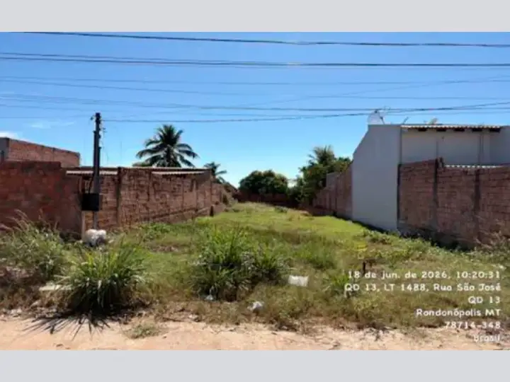 Terreno em leilão em Rondonópolis